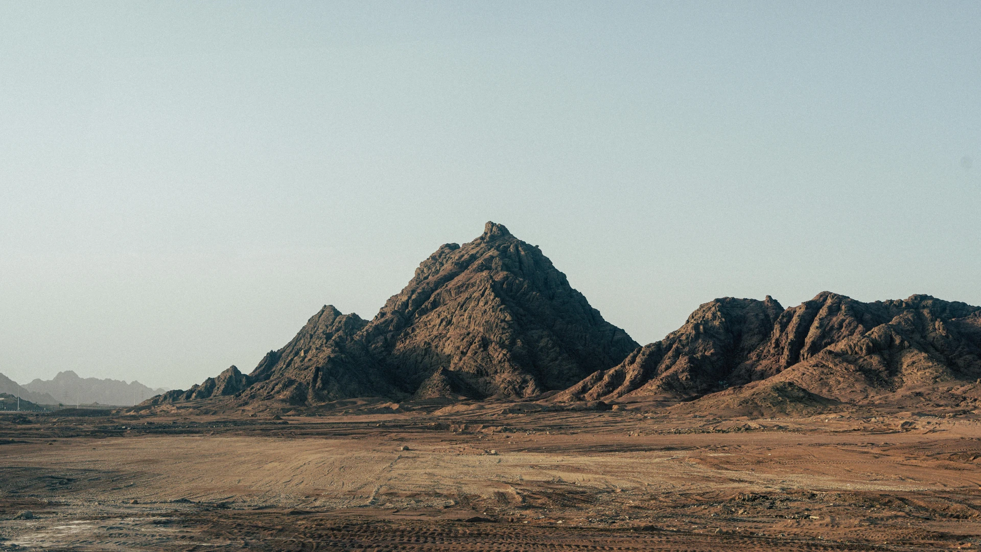 El Alamein, Egypt - Explore the rugged beauty of sharm el-sheikh's mountainous landscape under a clear sky.