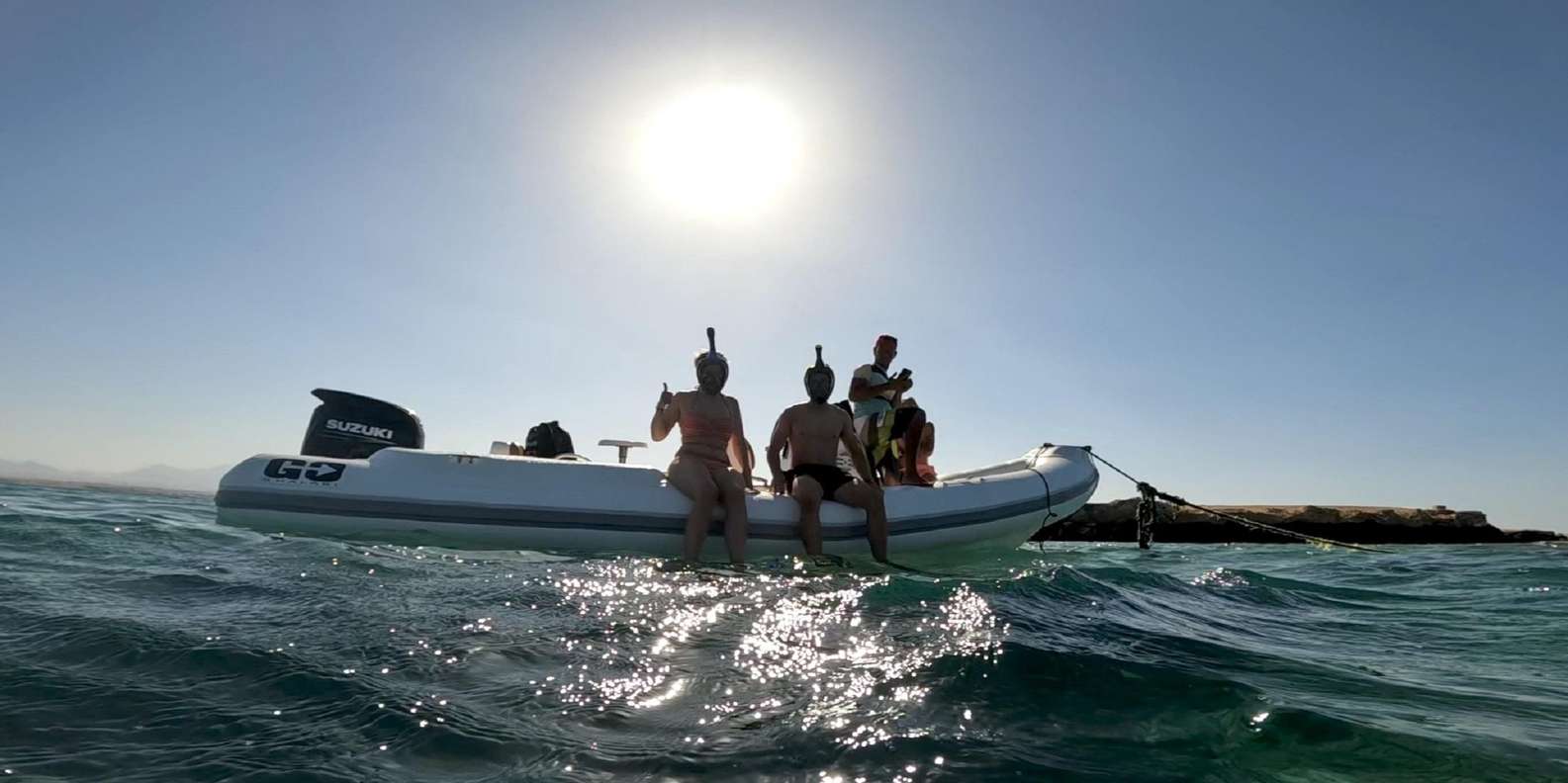 Hurghada: Private Speedboat to Dolphin House with Pickup