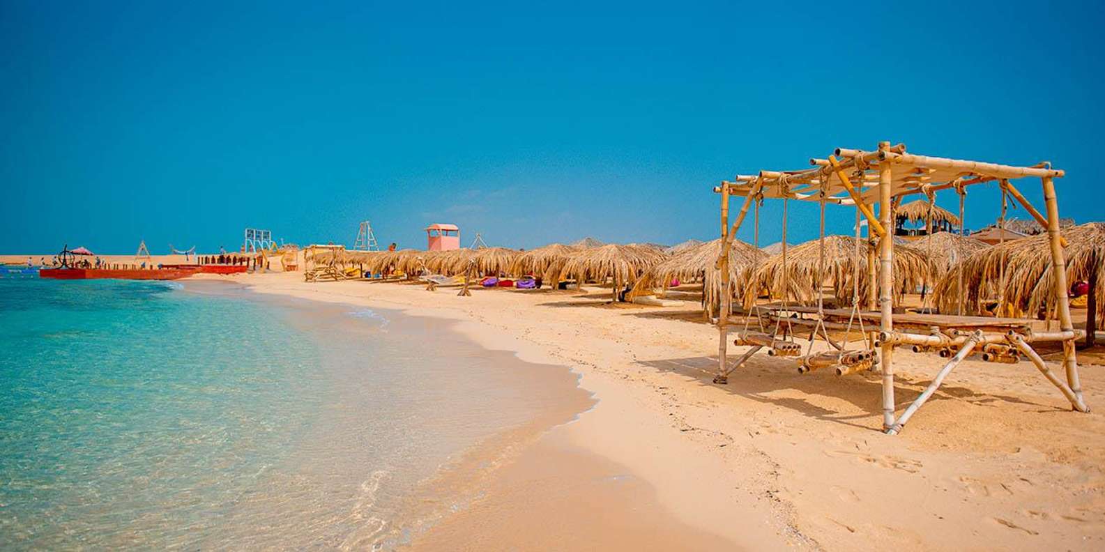 Hurghada: Sunset Hula Hula Island W/ Snorkeling & Lunch