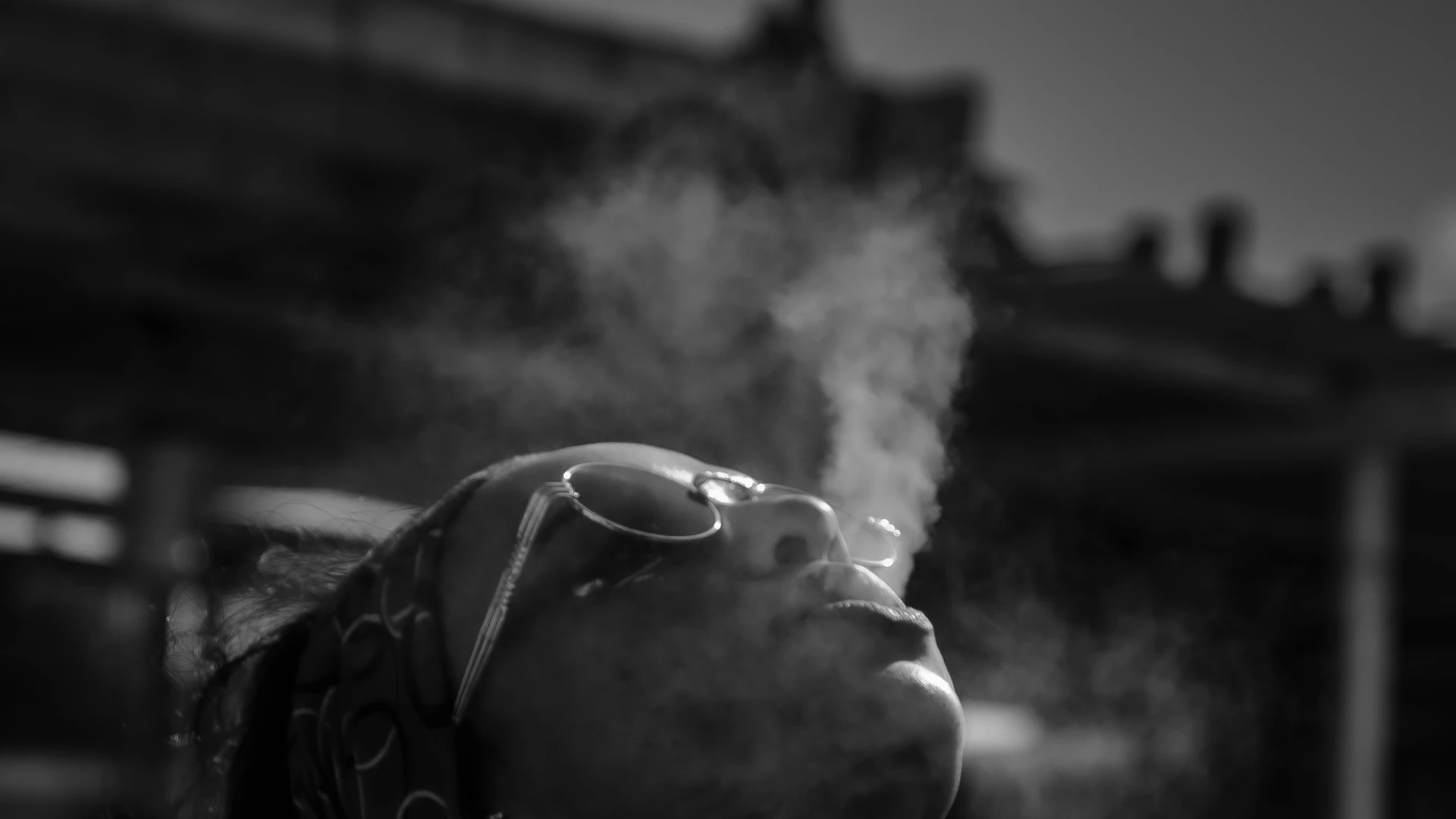 Ain Sokhna, Egypt - Statue of a person with a cigarette in the mouth